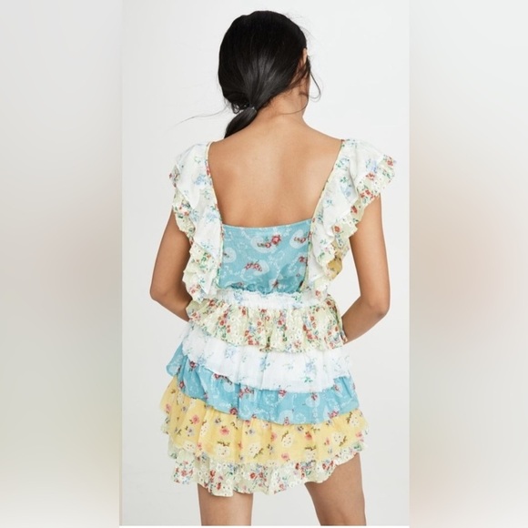 LoveShackFancy Phyllis Mini Ruffled dress size SMALL - Picture 2 of 4